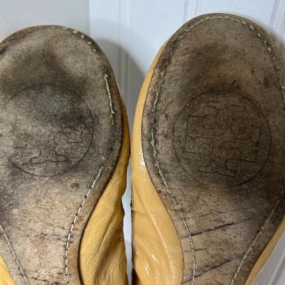 Tory Burch Patent Leather Caroline Flats Size 8.5 - Picture 4 of 8